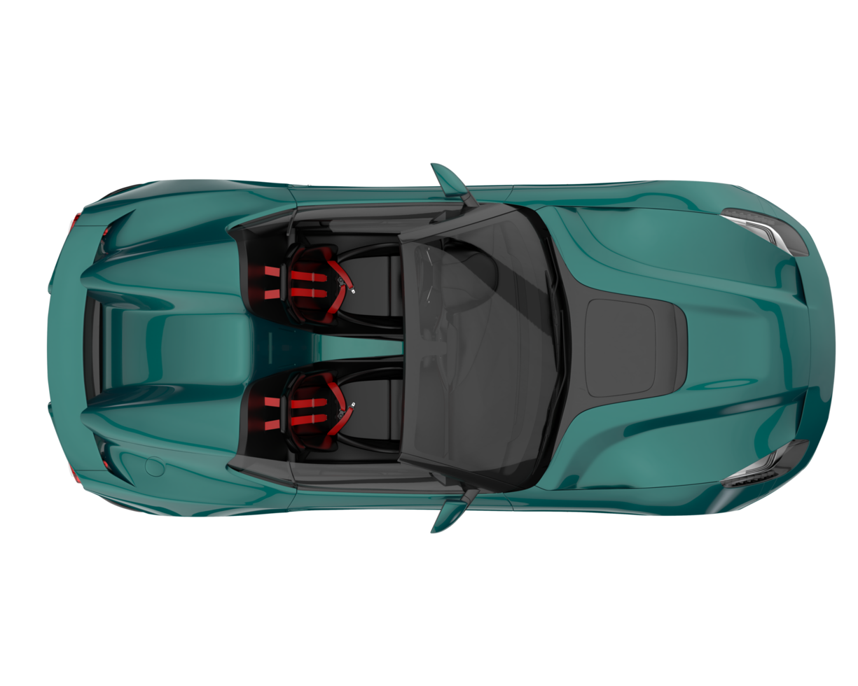 Sport car isolated on transparent background. 3d rendering - illustration png