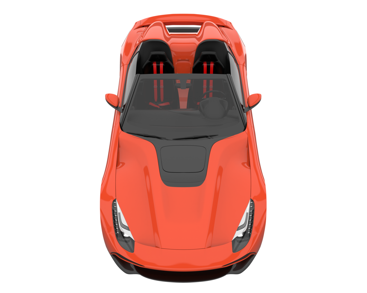 Sport car isolated on transparent background. 3d rendering - illustration png