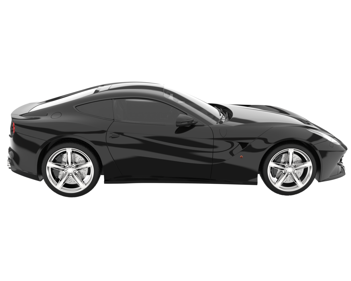 Sport car isolated on transparent background. 3d rendering - illustration png