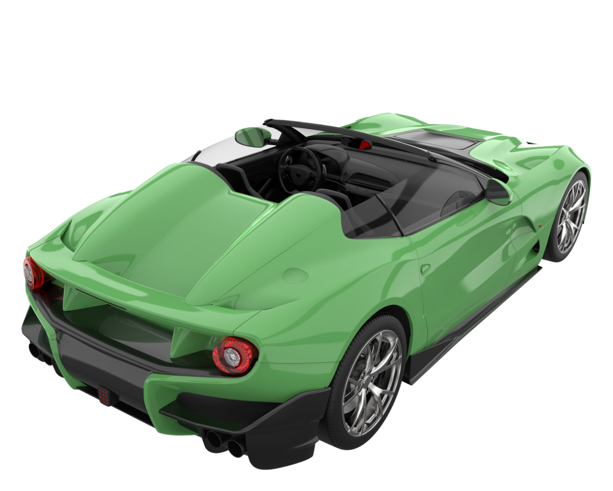 Sport car isolated on transparent background. 3d rendering - illustration png