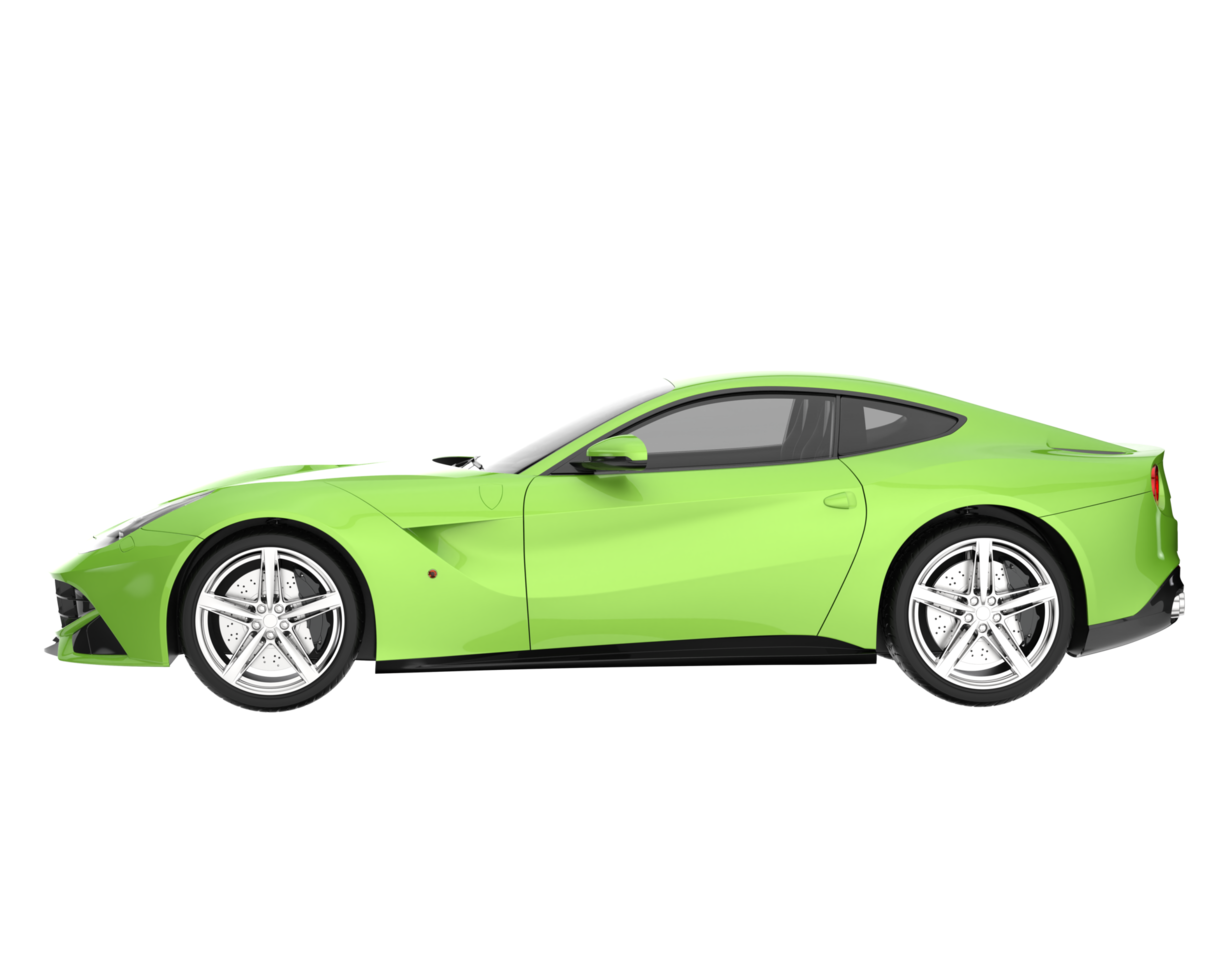 voiture de sport isolée sur fond transparent. rendu 3d - illustration png