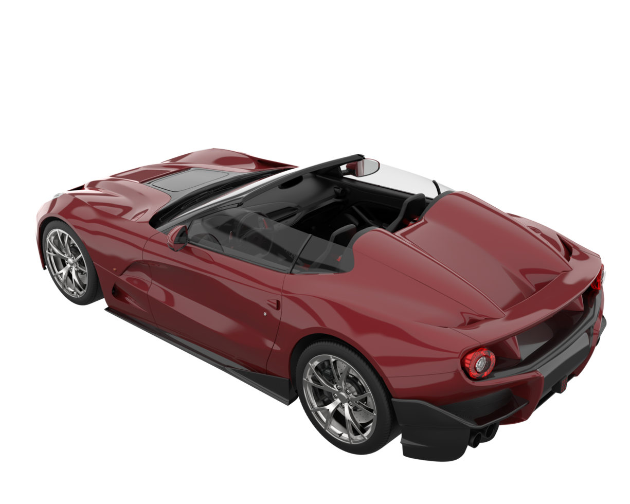 Sport car isolated on transparent background. 3d rendering - illustration png