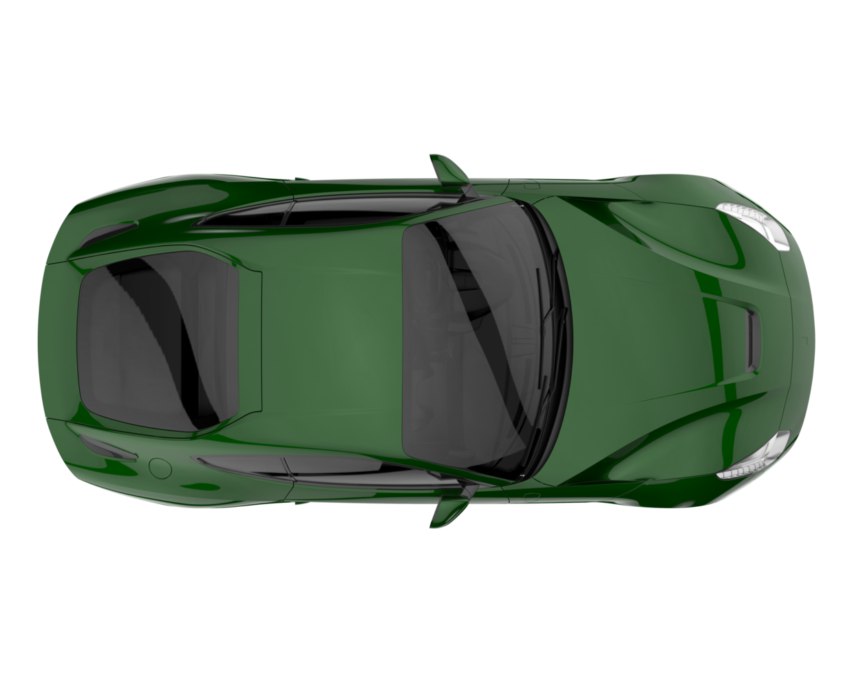 Sport car isolated on transparent background. 3d rendering - illustration png