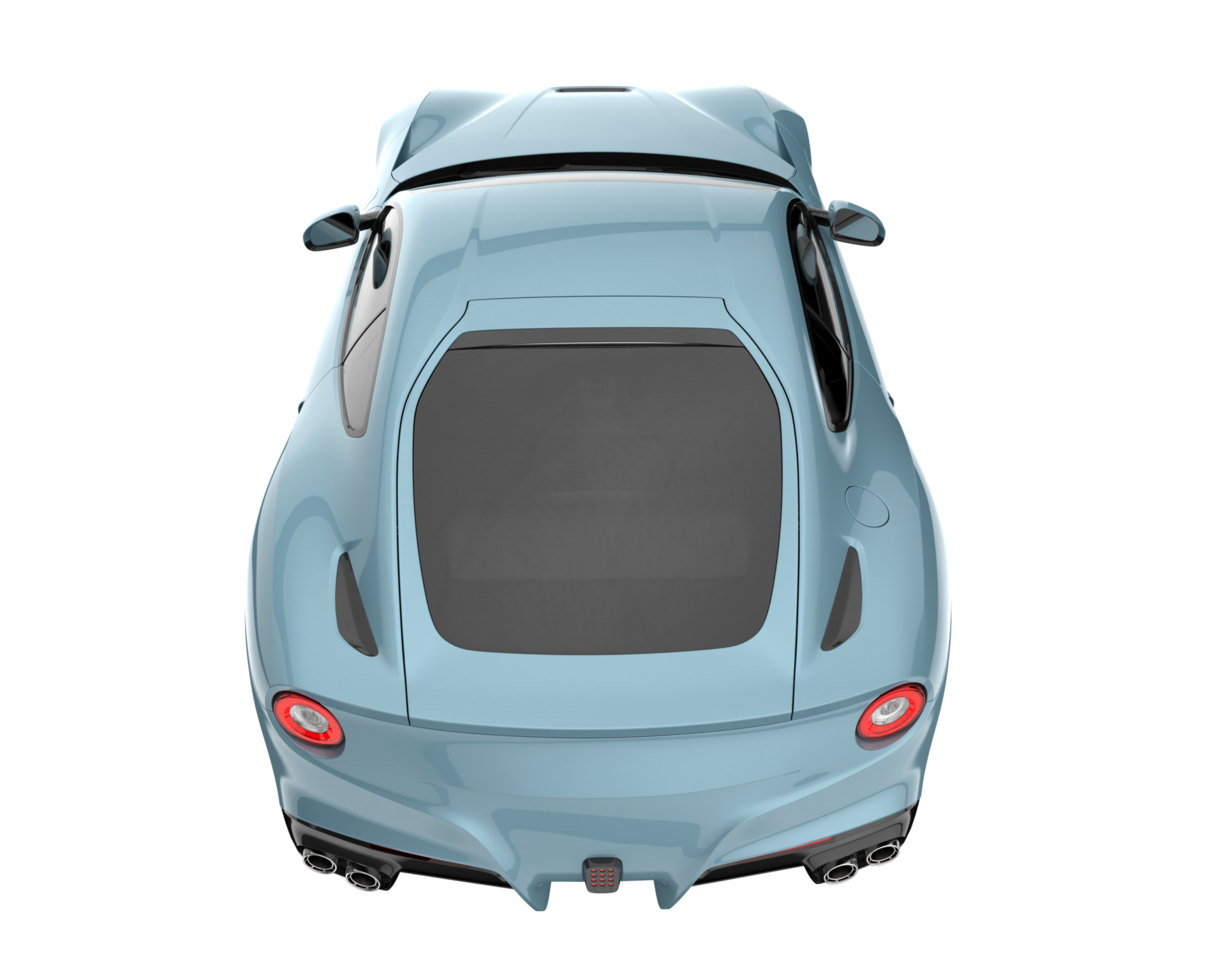 Sport car isolated on transparent background. 3d rendering - illustration png