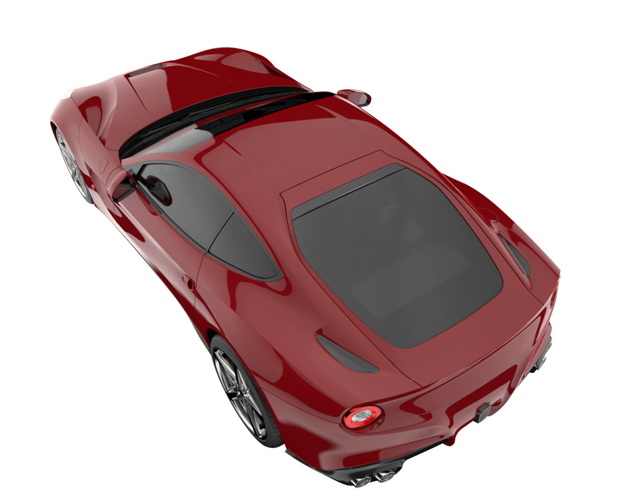 voiture de sport isolée sur fond transparent. rendu 3d - illustration png