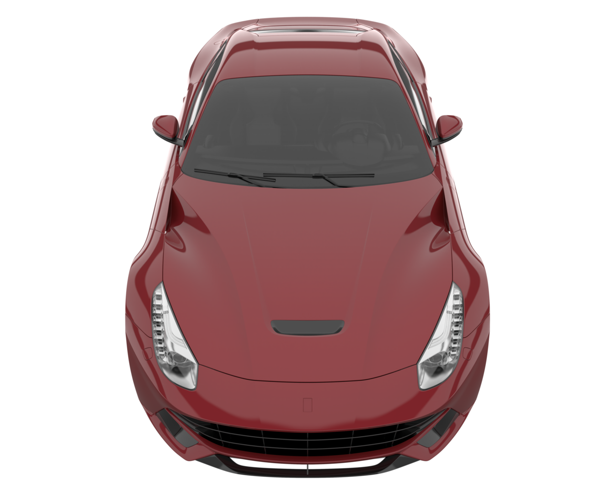 voiture de sport isolée sur fond transparent. rendu 3d - illustration png