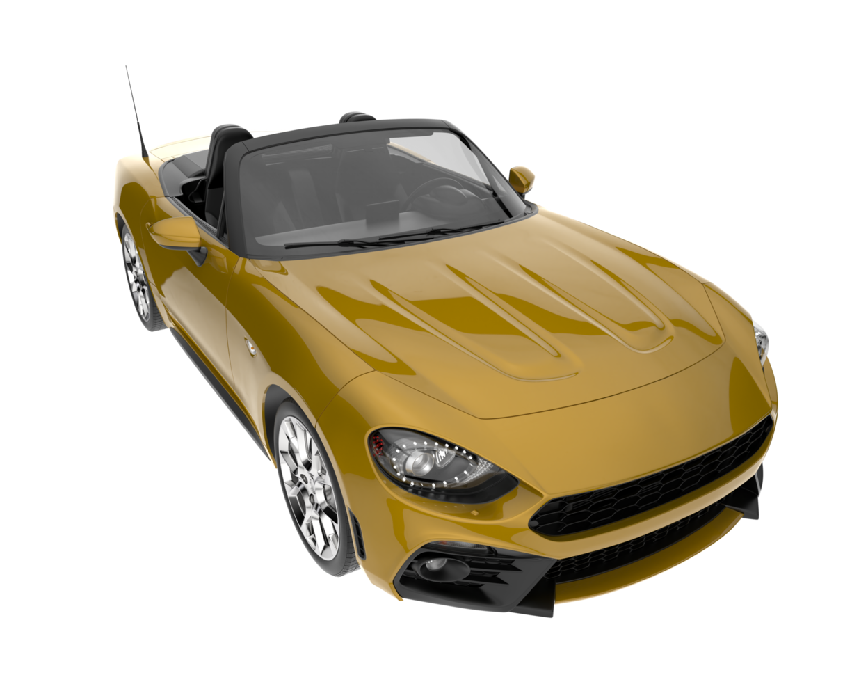 sport auto geïsoleerd Aan transparant achtergrond. 3d renderen - illustratie png