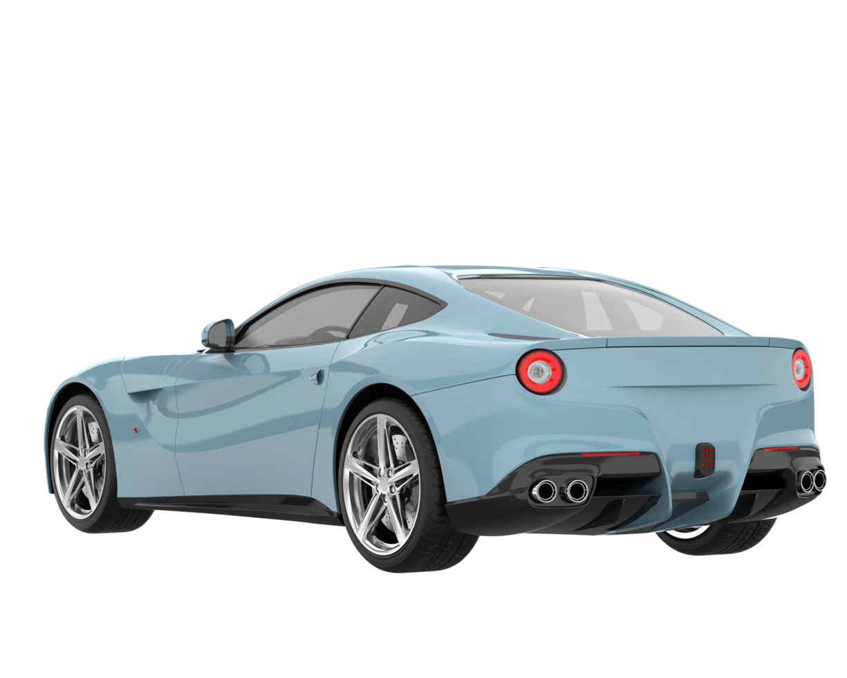 voiture de sport isolée sur fond transparent. rendu 3d - illustration png