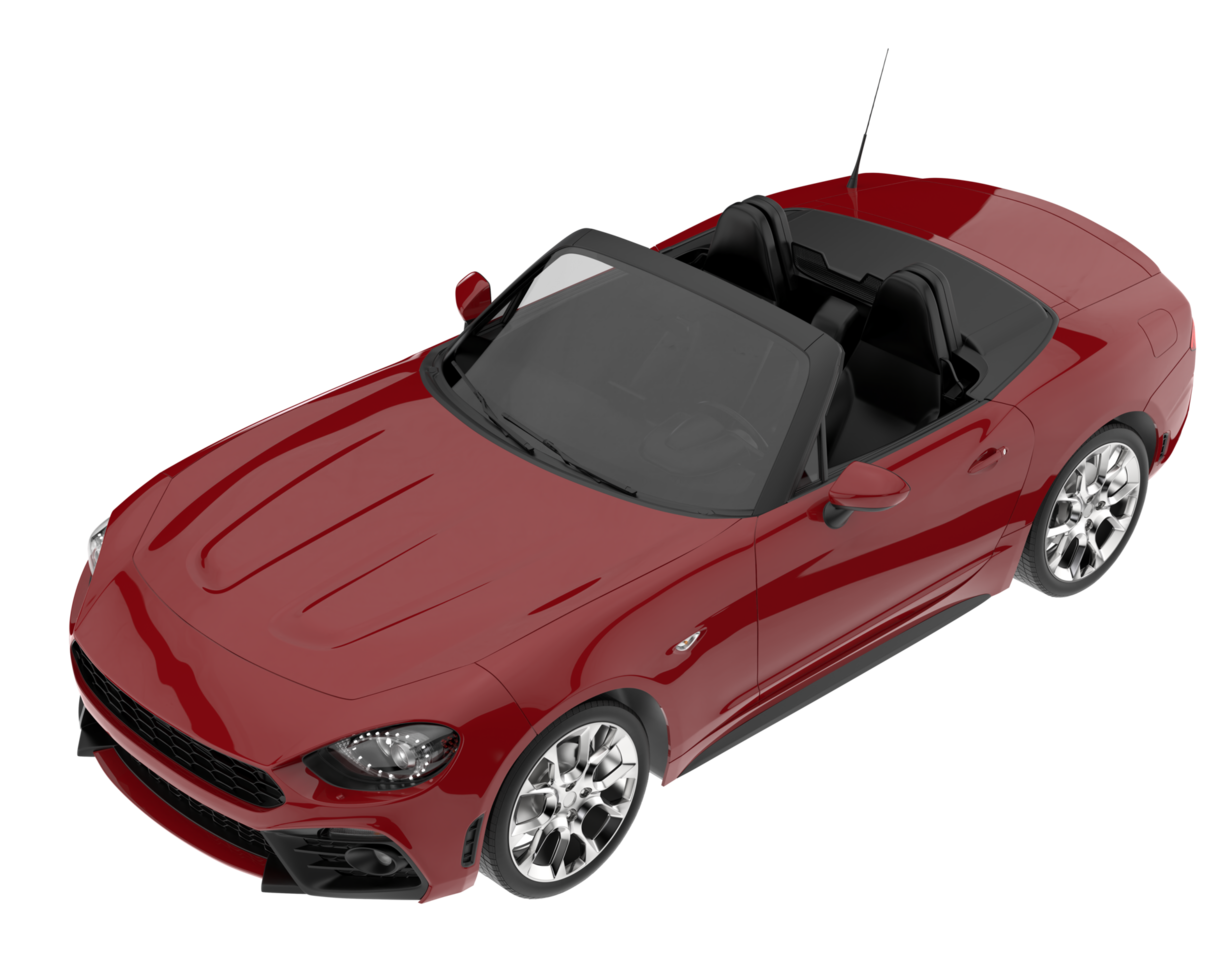 Sport car isolated on transparent background. 3d rendering - illustration png