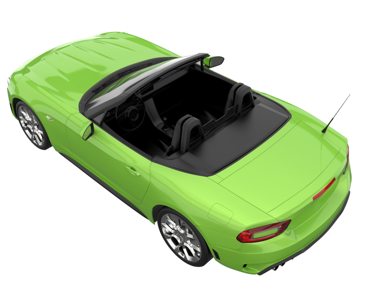 carro esporte isolado em fundo transparente. renderização 3D - ilustração png