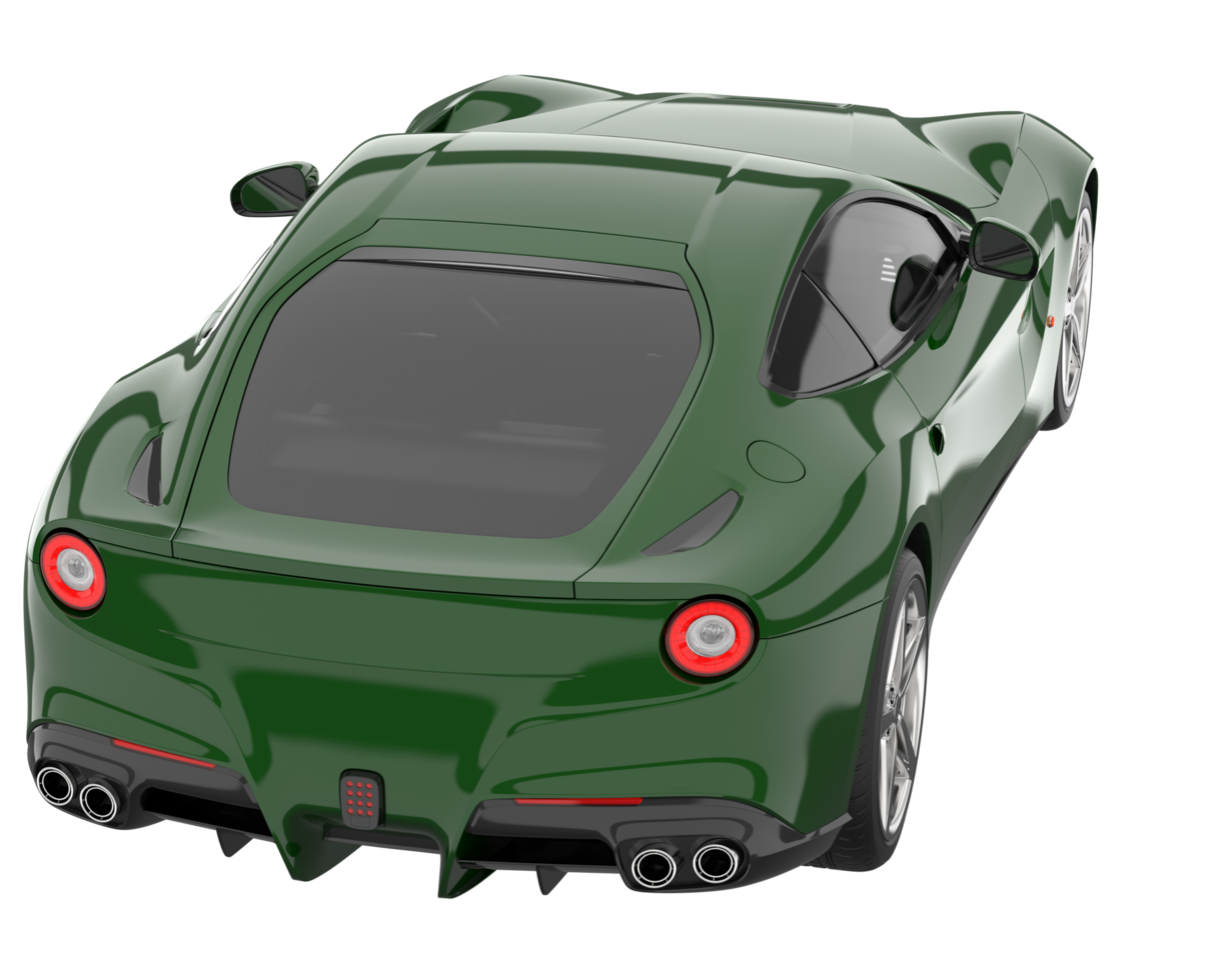 Sport car isolated on transparent background. 3d rendering - illustration png