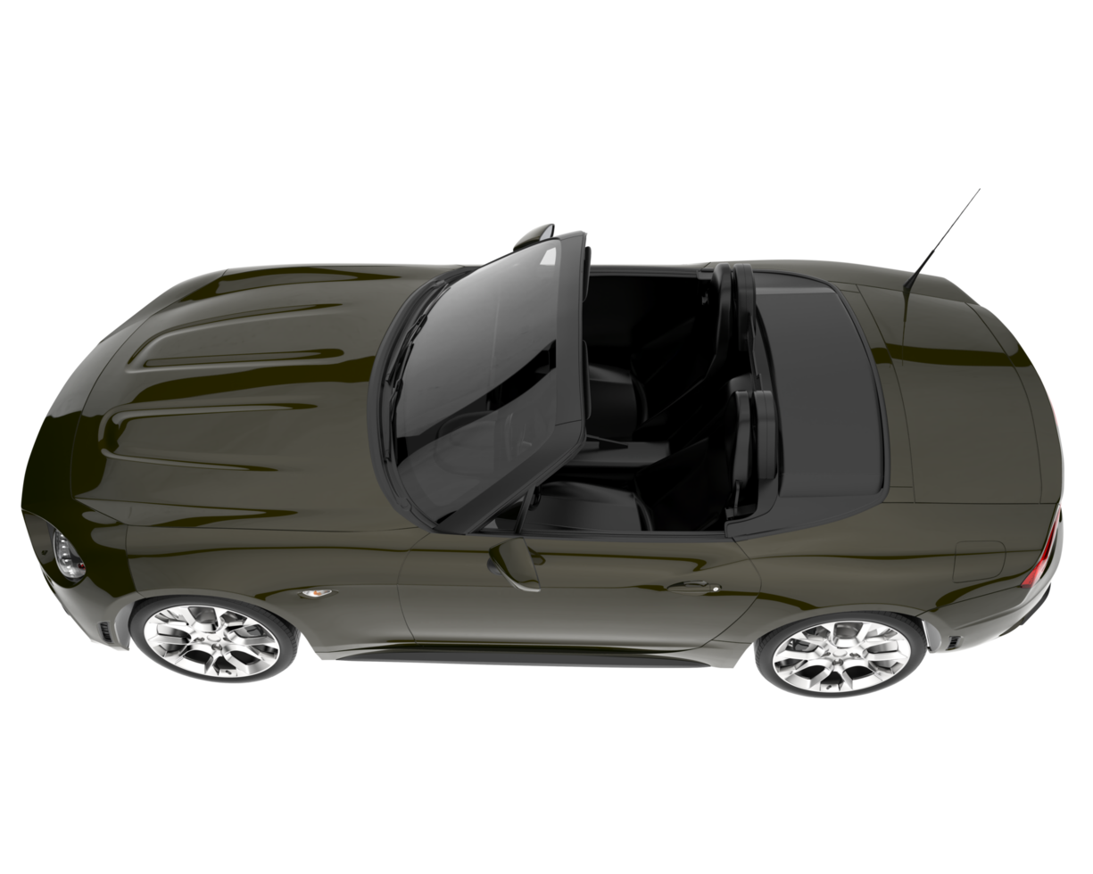 carro esporte isolado em fundo transparente. renderização 3D - ilustração png