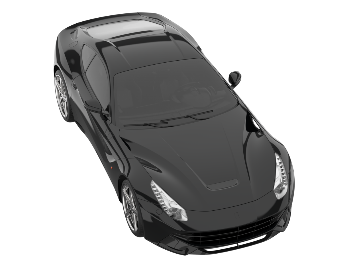 Sport car isolated on transparent background. 3d rendering - illustration png