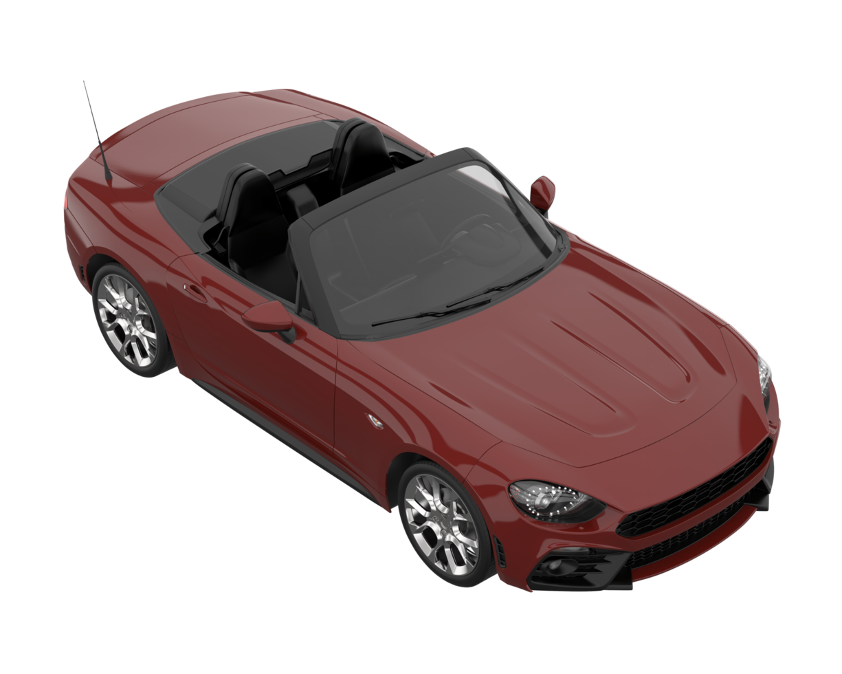 Sport car isolated on transparent background. 3d rendering - illustration png