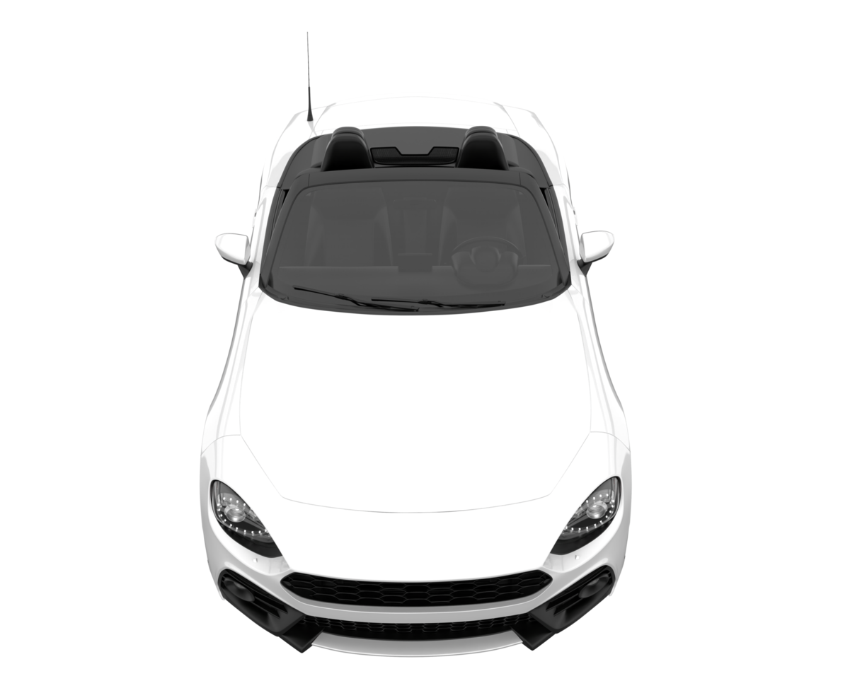 coche deportivo aislado sobre fondo transparente. Representación 3d - ilustración png