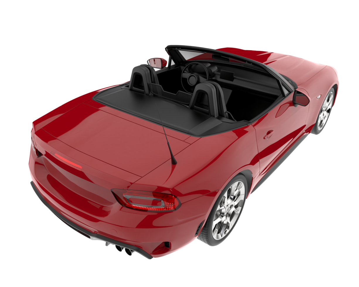 Sport car isolated on transparent background. 3d rendering - illustration png