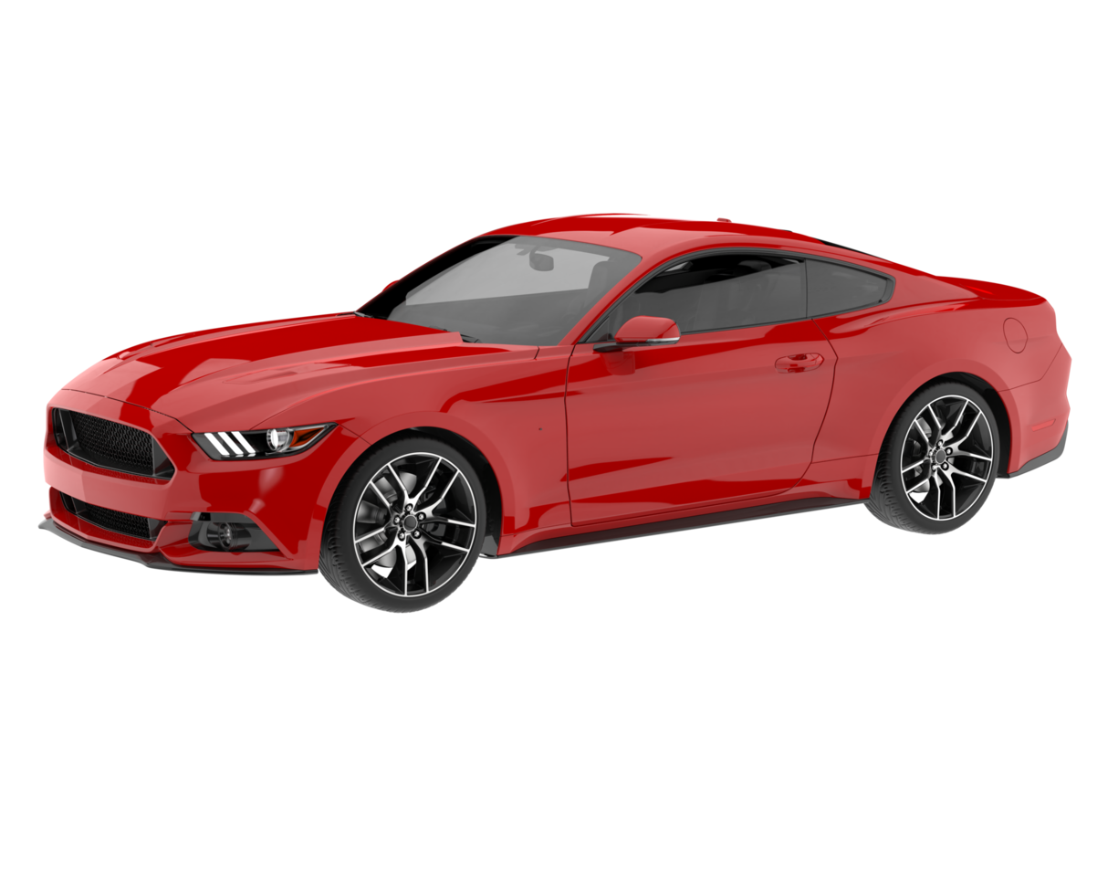 Sport car isolated on transparent background. 3d rendering - illustration png