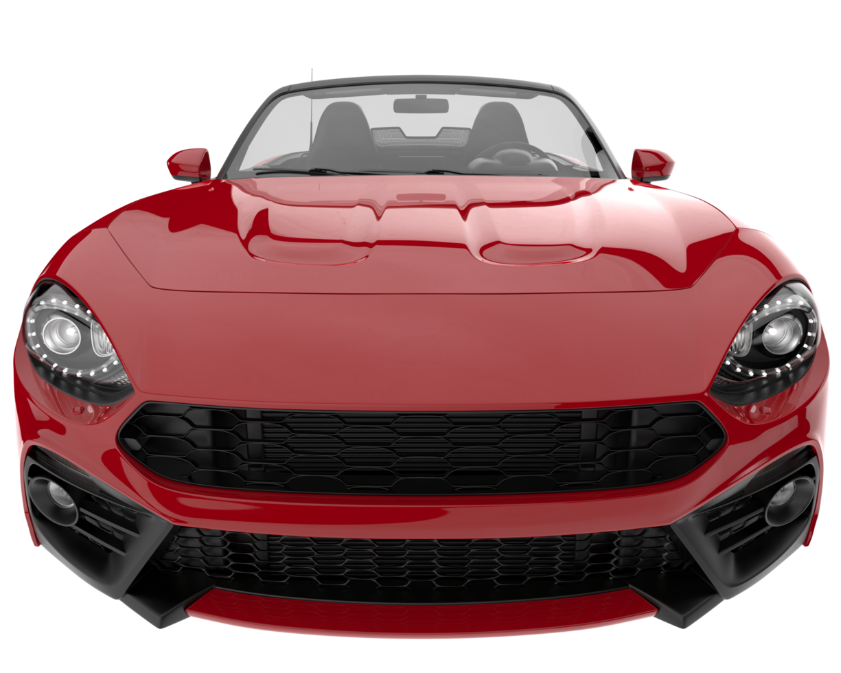 Sport car isolated on transparent background. 3d rendering - illustration png