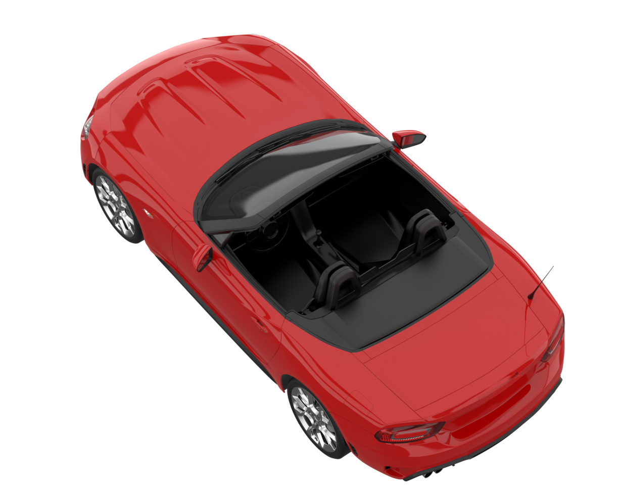 Sport car isolated on transparent background. 3d rendering - illustration png
