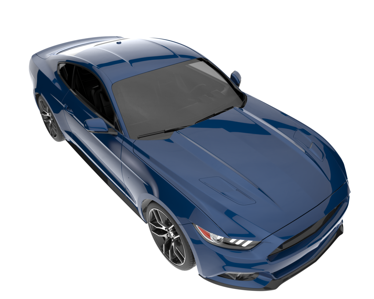 Sport car isolated on transparent background. 3d rendering - illustration png