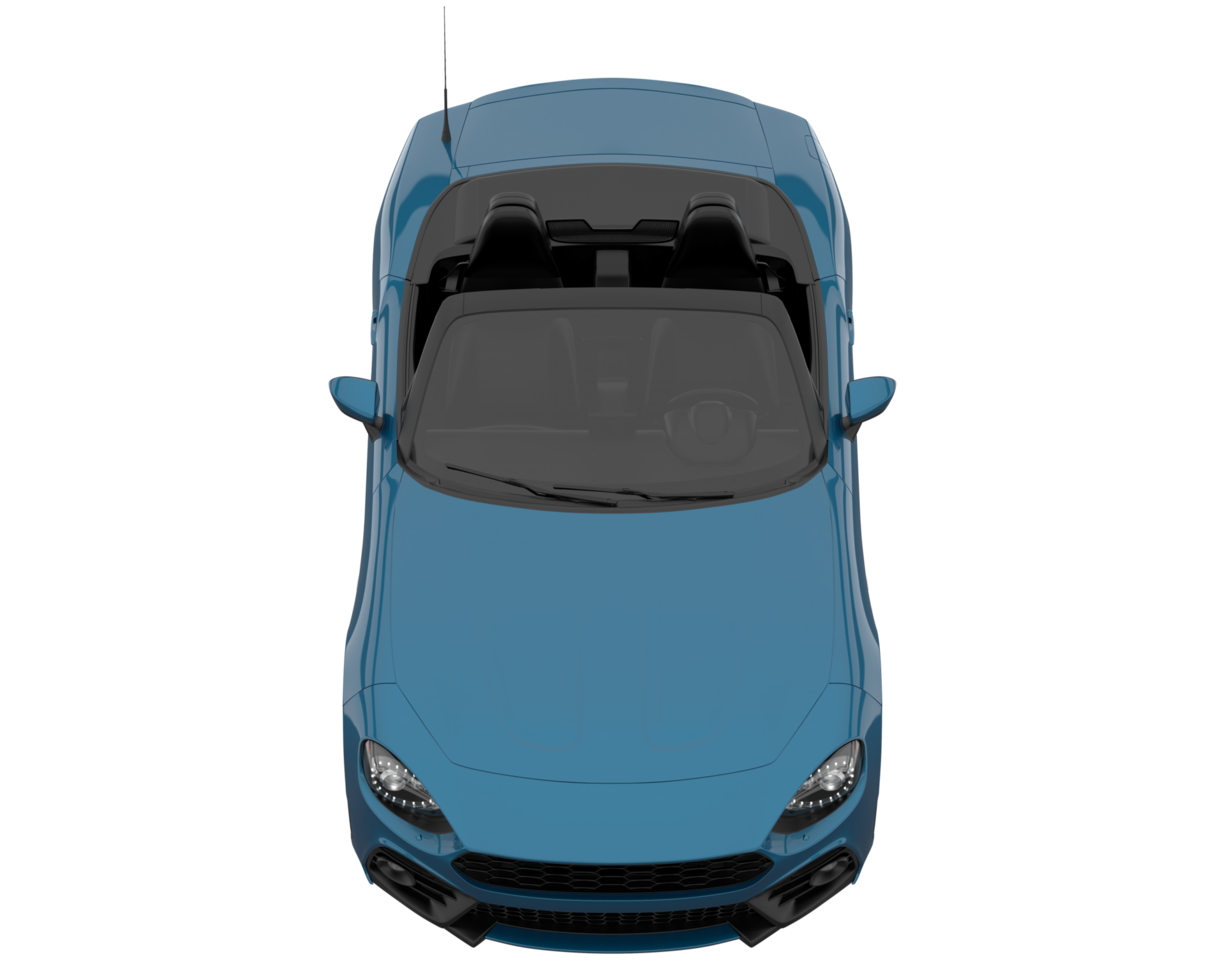 Sport car isolated on transparent background. 3d rendering - illustration png