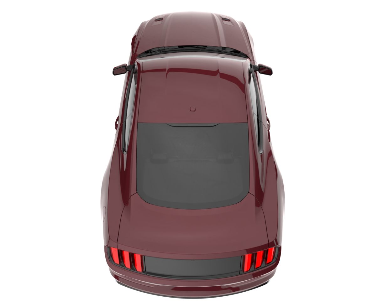 voiture de sport isolée sur fond transparent. rendu 3d - illustration png