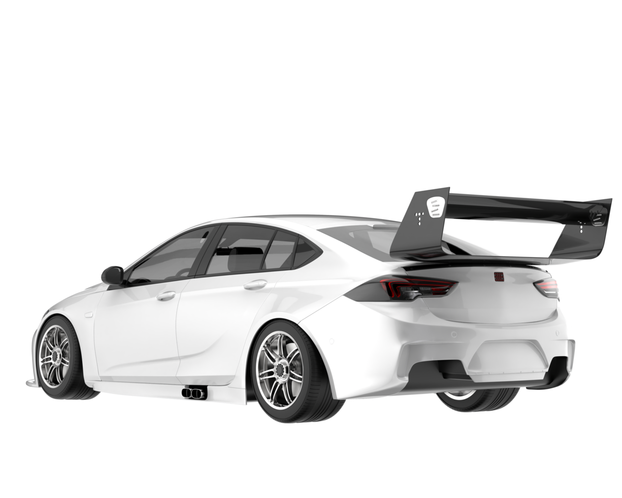 Sport car isolated on transparent background. 3d rendering - illustration png