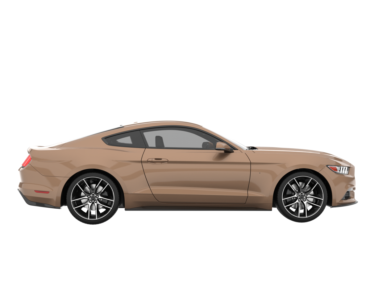 Sport car isolated on transparent background. 3d rendering - illustration png