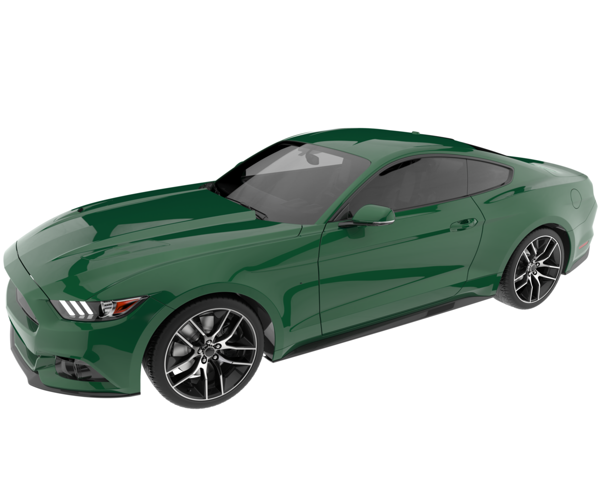 Sport car isolated on transparent background. 3d rendering - illustration png