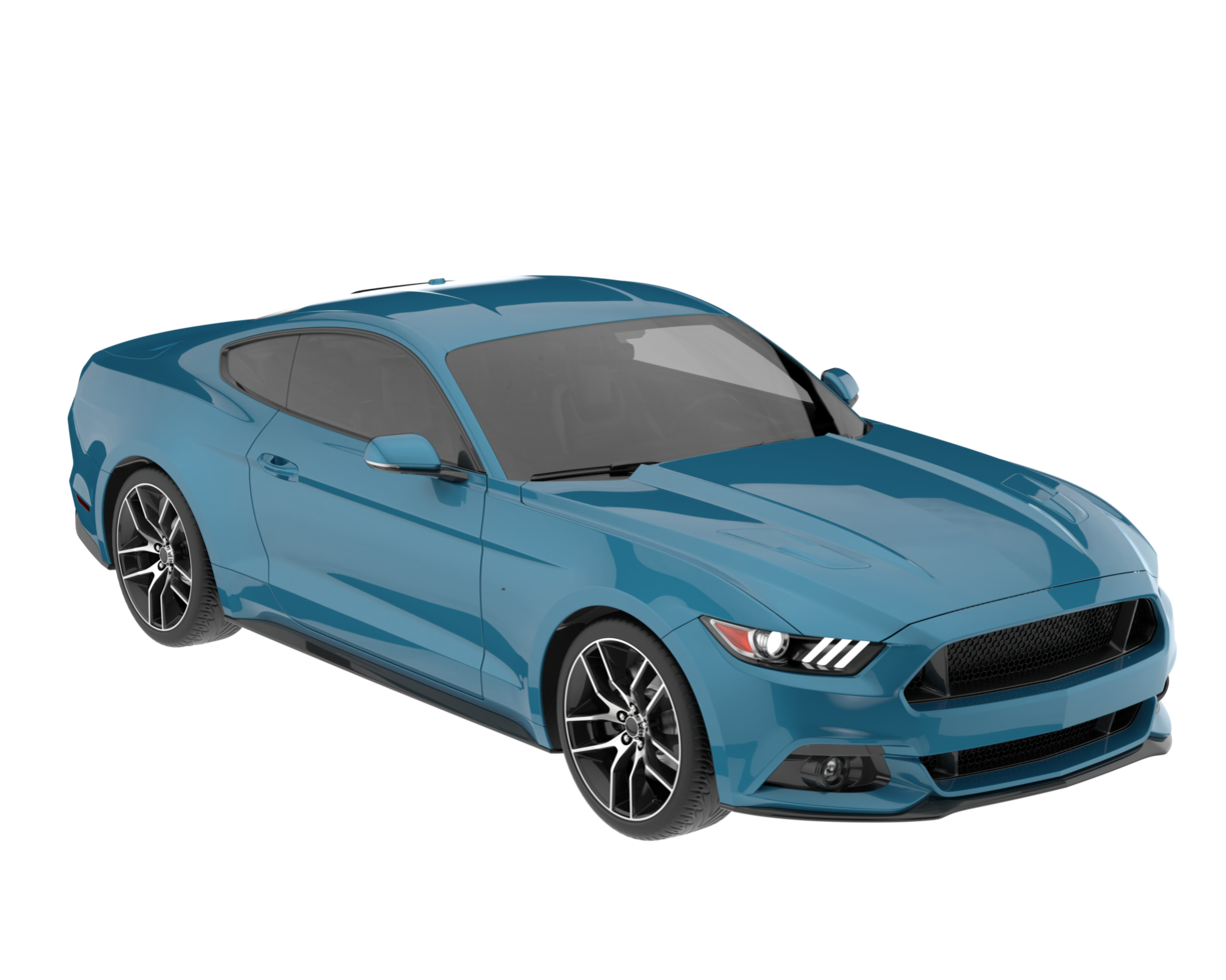 Sport car isolated on transparent background. 3d rendering - illustration png