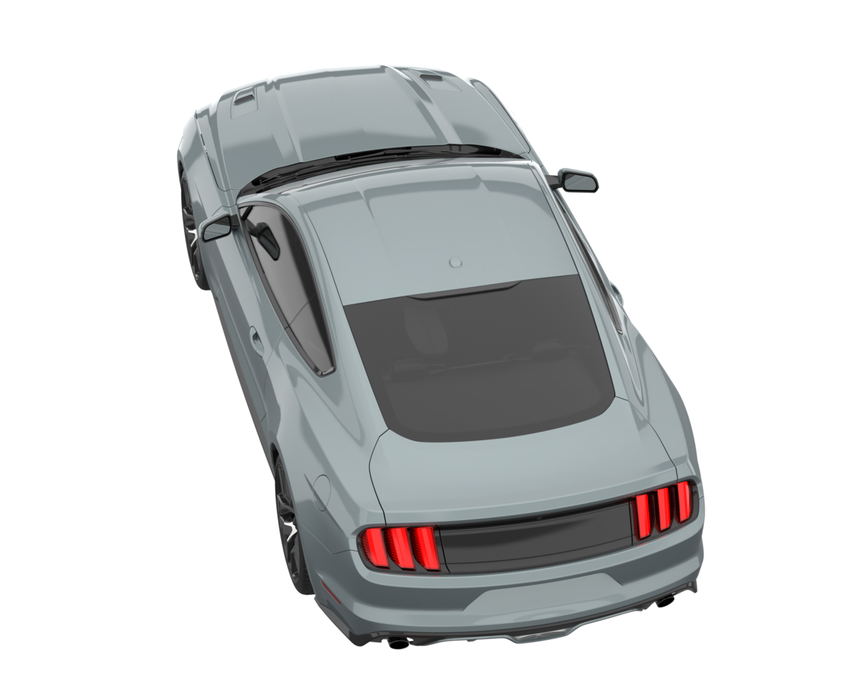 Sport car isolated on transparent background. 3d rendering - illustration png