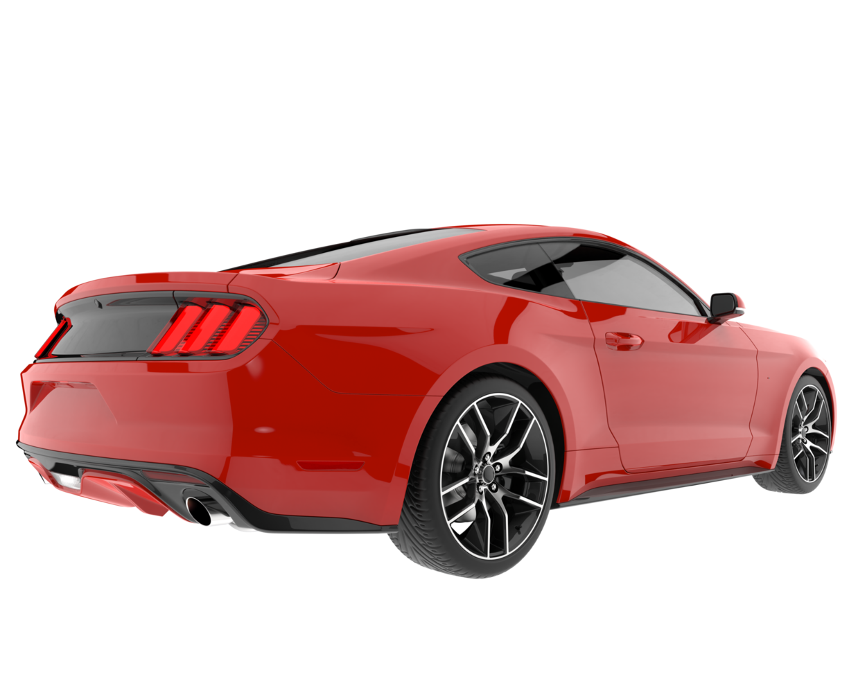 Sport car isolated on transparent background. 3d rendering - illustration png