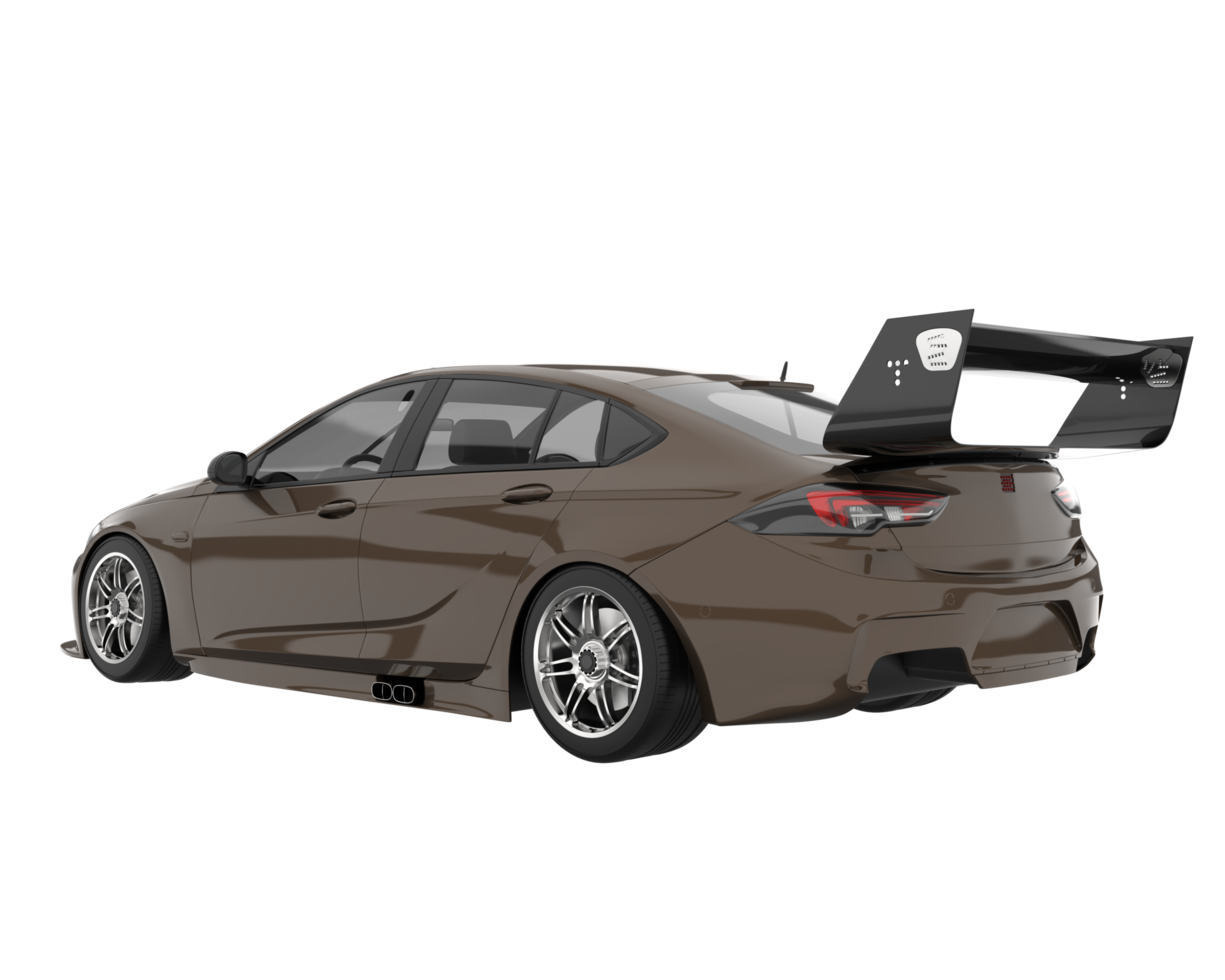 Sport car isolated on transparent background. 3d rendering - illustration png