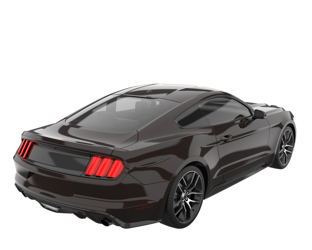 Sport car isolated on transparent background. 3d rendering - illustration png