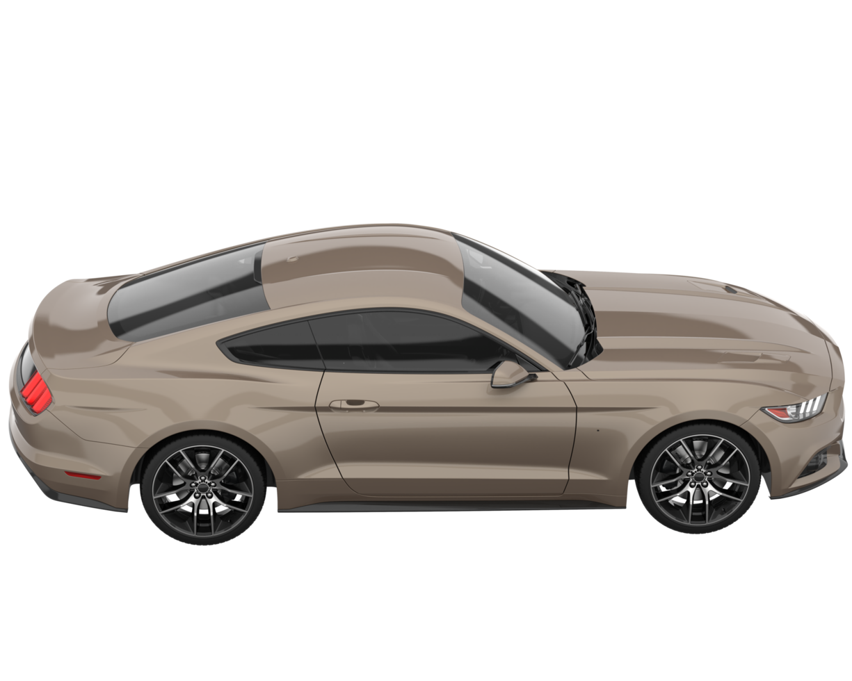 voiture de sport isolée sur fond transparent. rendu 3d - illustration png