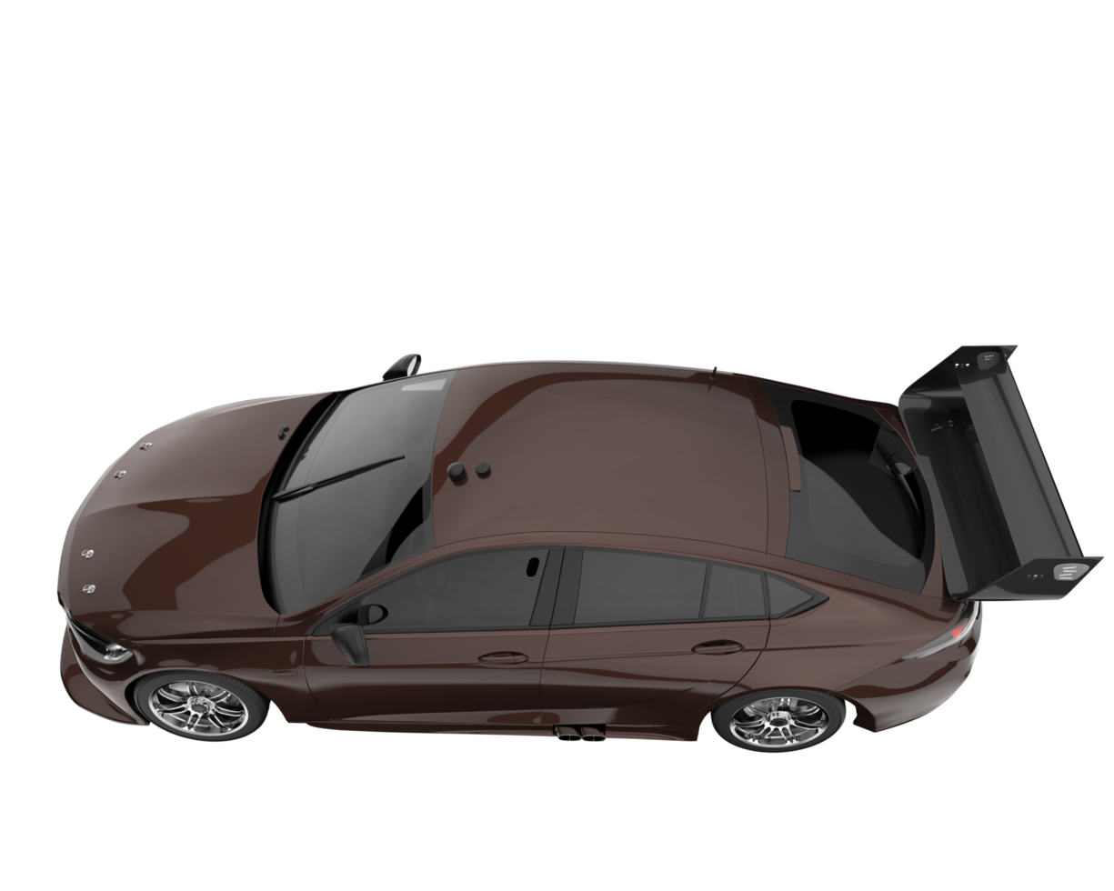 Sport car isolated on transparent background. 3d rendering - illustration png