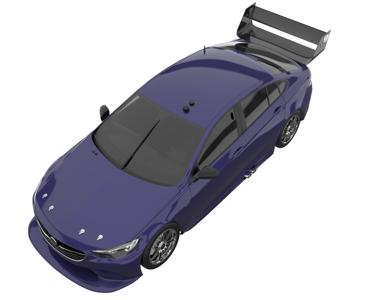Sport car isolated on transparent background. 3d rendering - illustration png