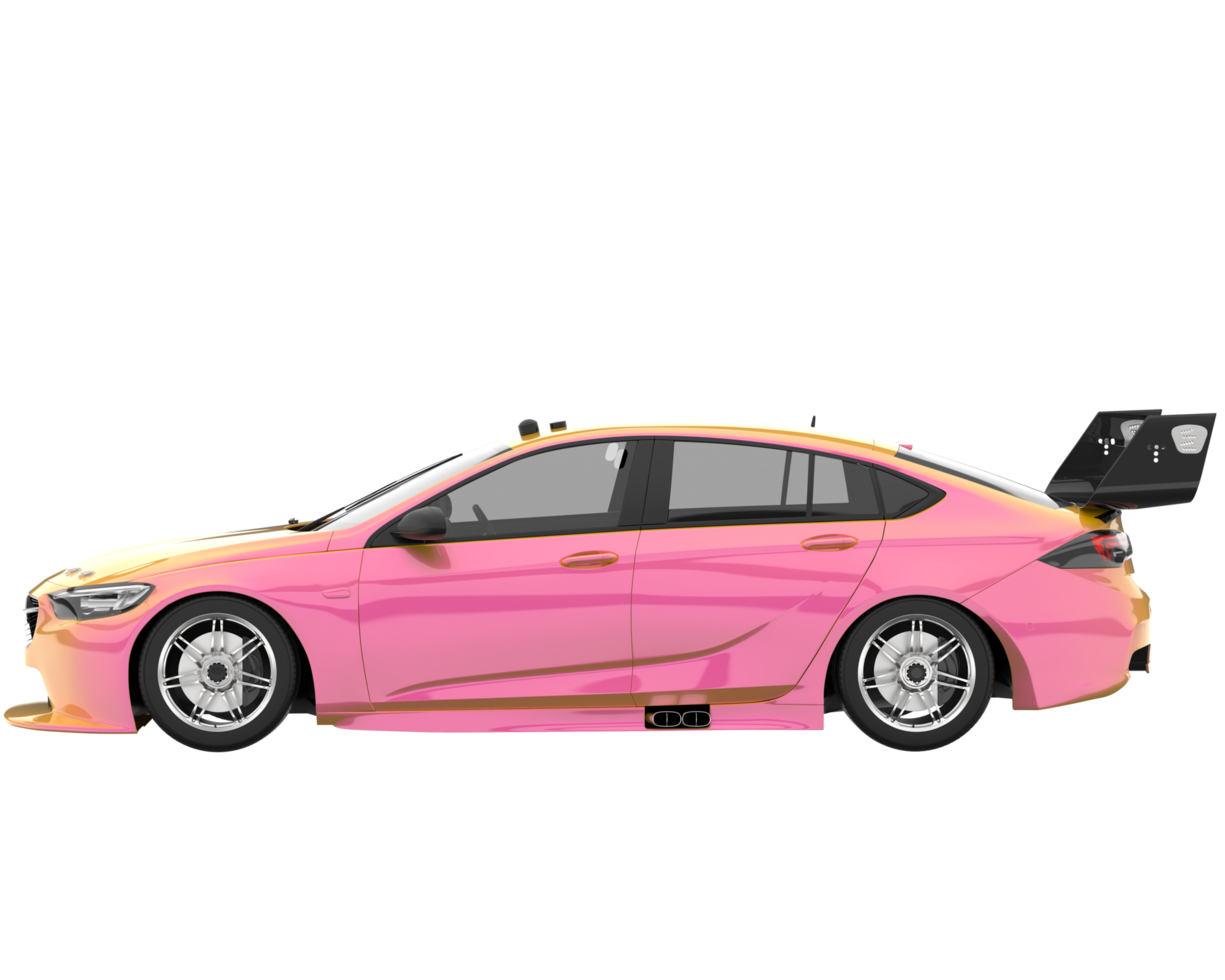 Sport car isolated on transparent background. 3d rendering - illustration png