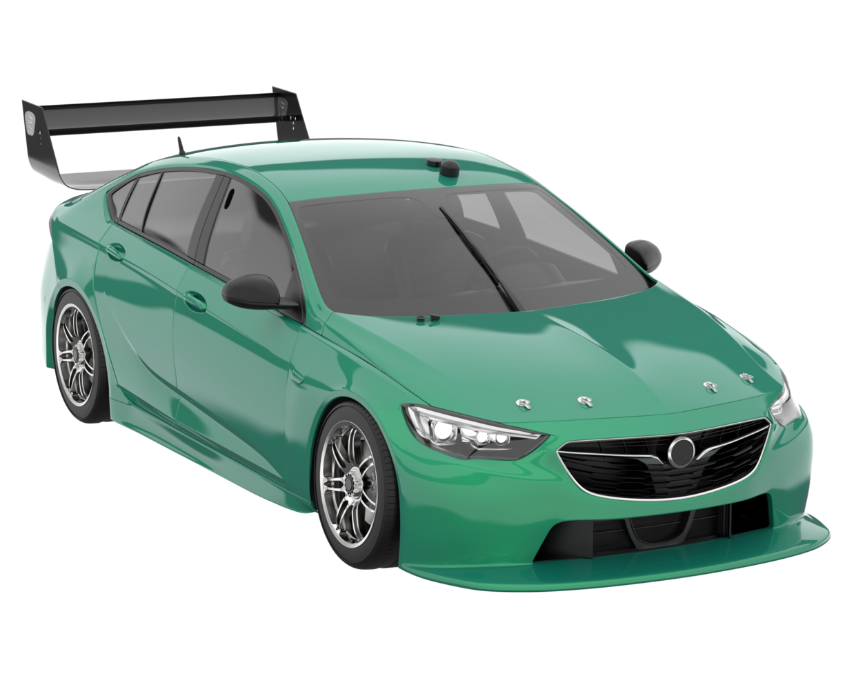 Sport car isolated on transparent background. 3d rendering - illustration png