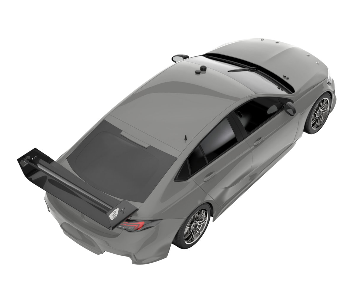 Sport car isolated on transparent background. 3d rendering - illustration png