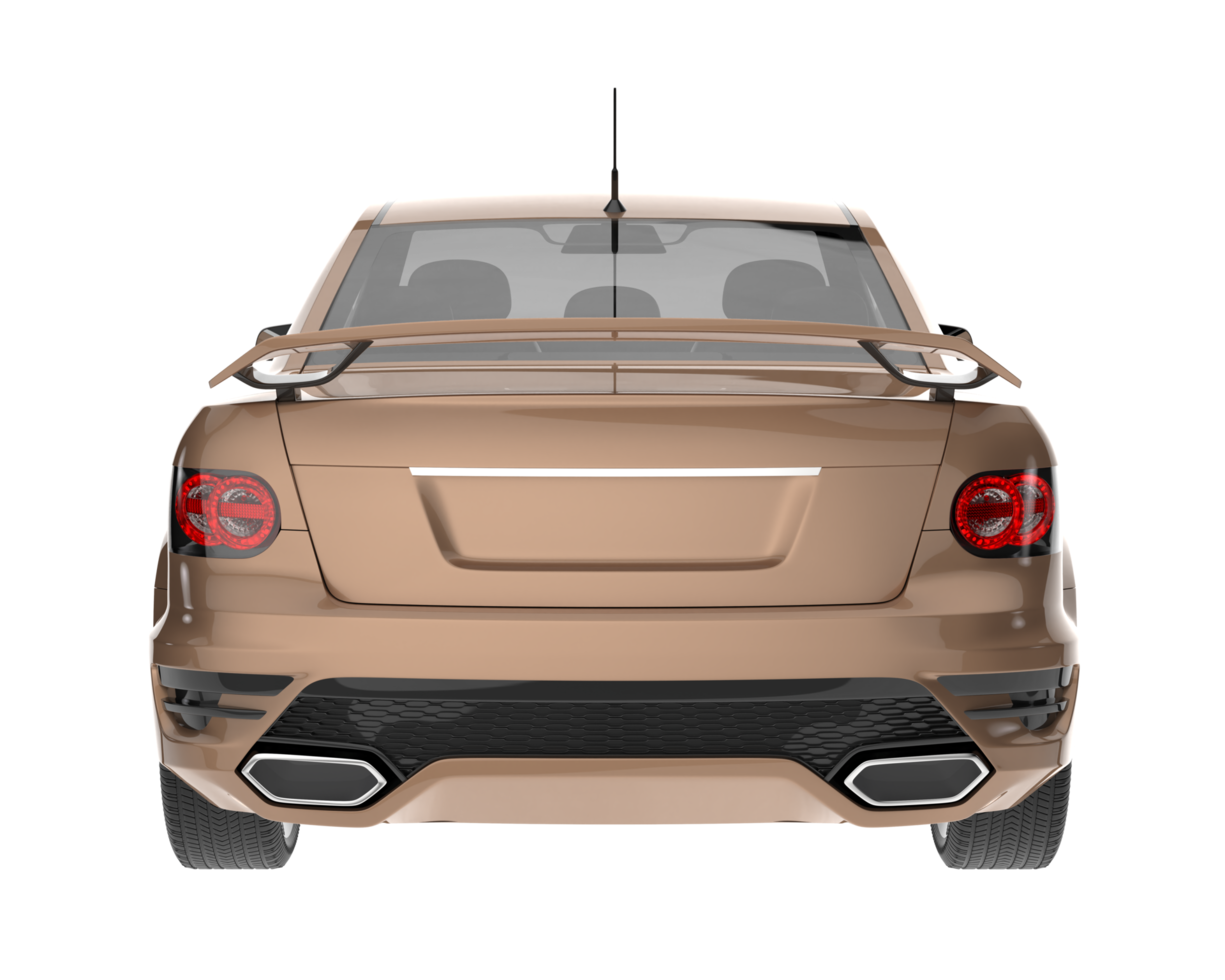 Sport car isolated on transparent background. 3d rendering - illustration png