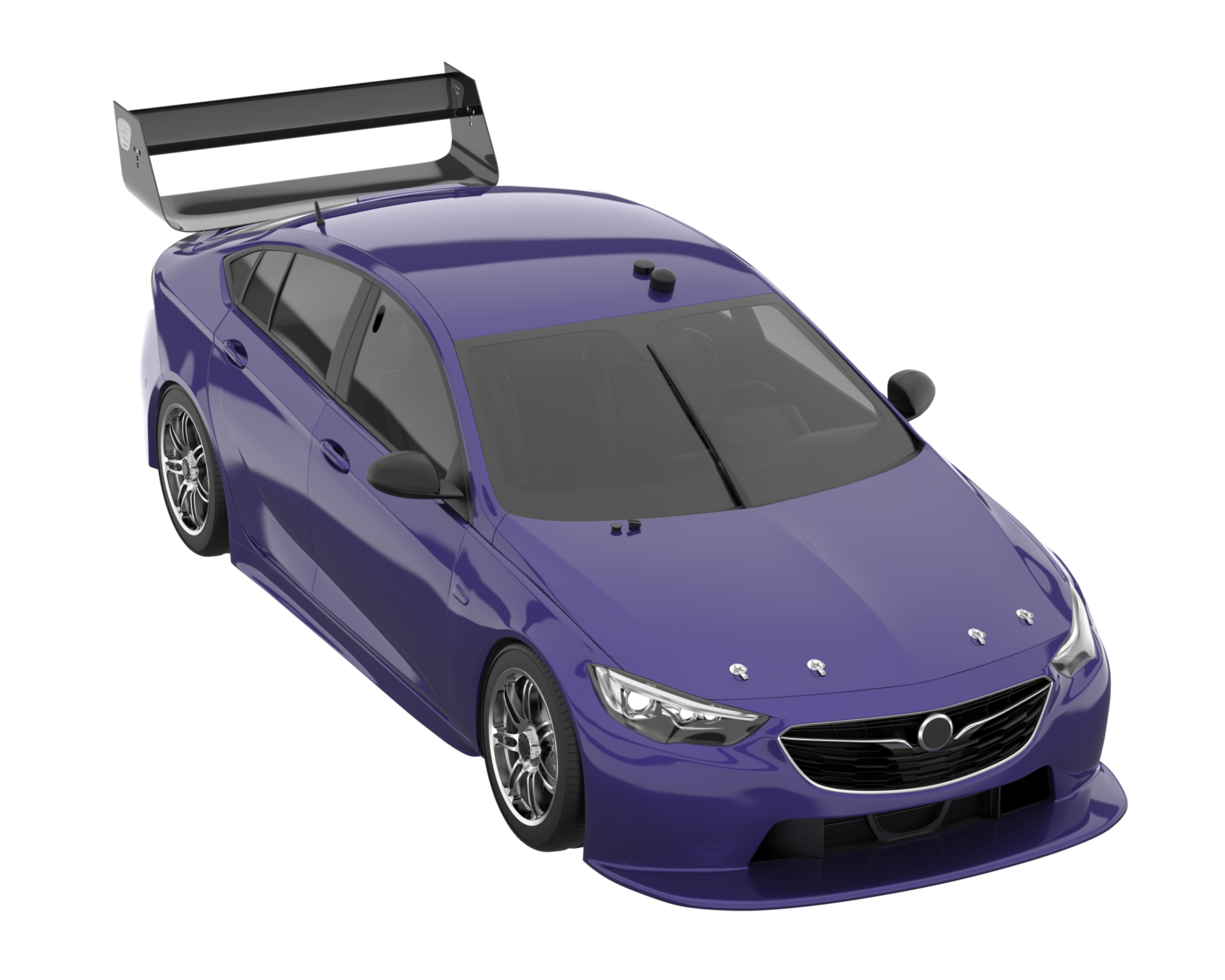 Sport car isolated on transparent background. 3d rendering - illustration png