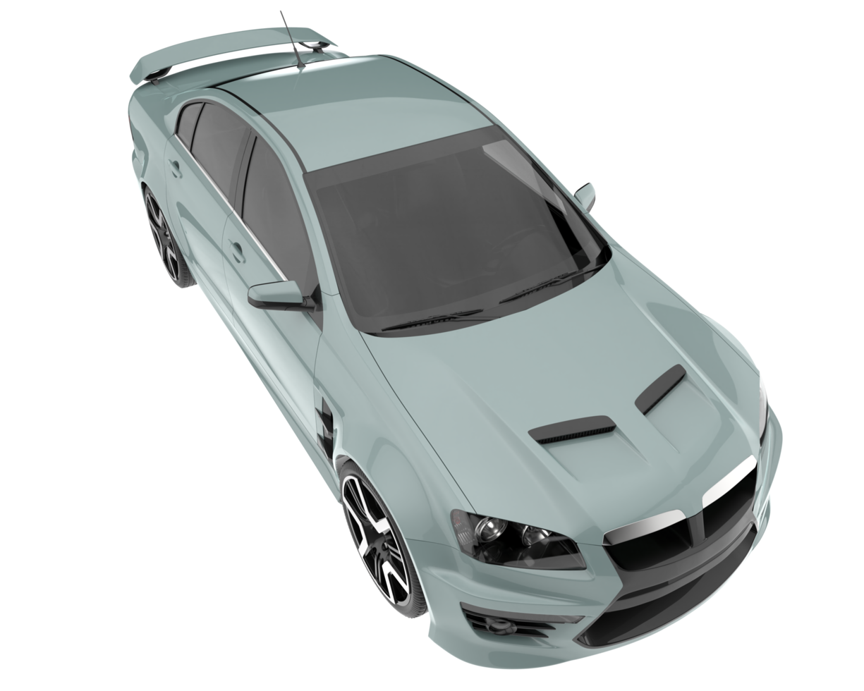 Sport car isolated on transparent background. 3d rendering - illustration png