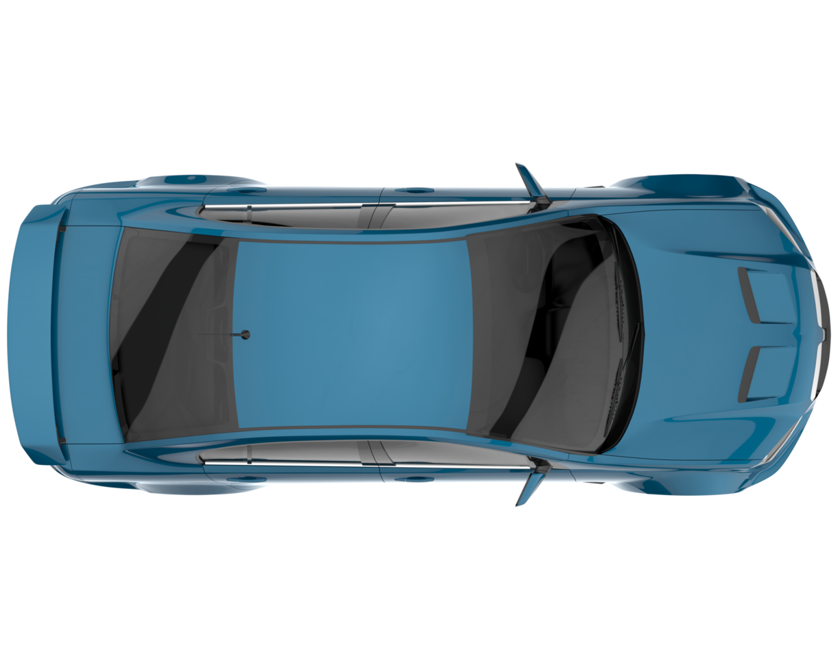 Sport car isolated on transparent background. 3d rendering - illustration png