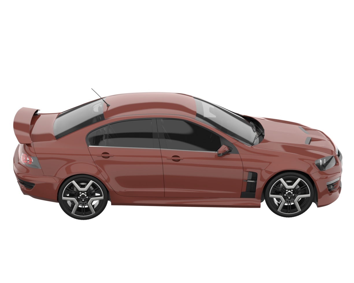 Sport car isolated on transparent background. 3d rendering - illustration png