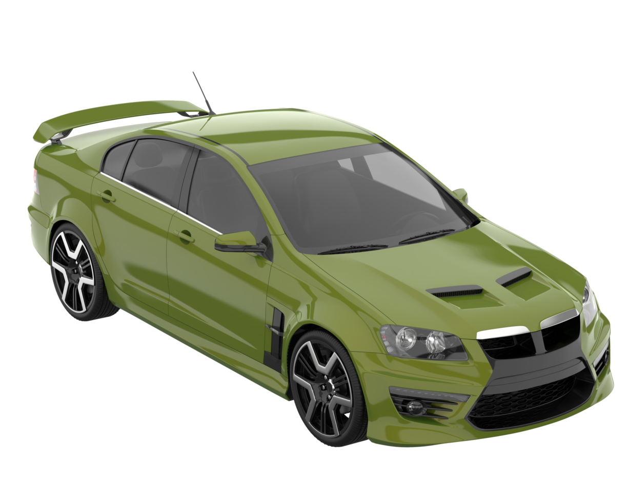 Sport car isolated on transparent background. 3d rendering - illustration png