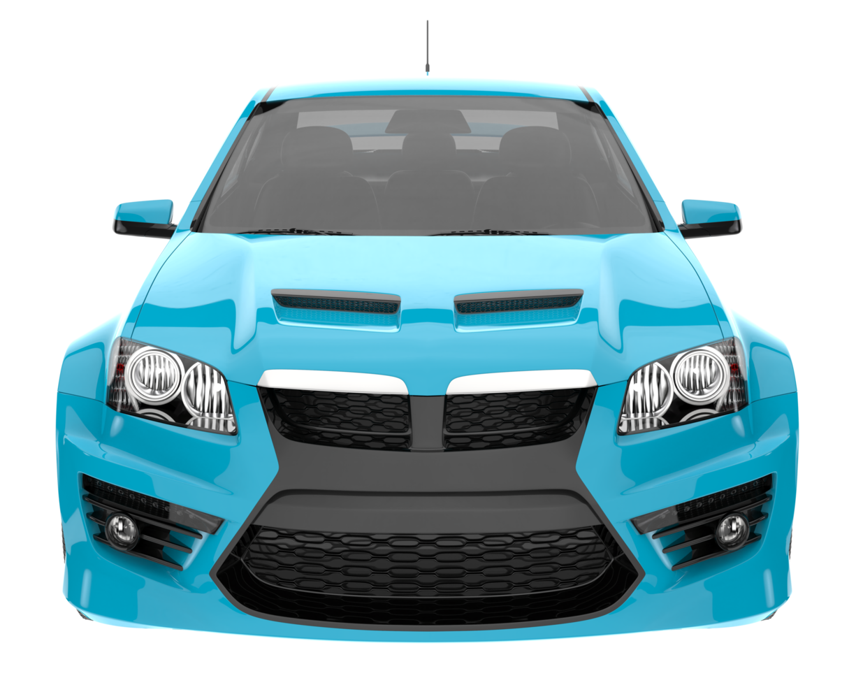 Sport car isolated on transparent background. 3d rendering - illustration png