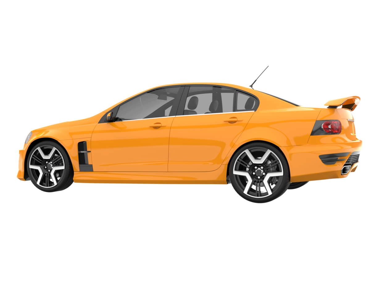 Sport car isolated on transparent background. 3d rendering - illustration png