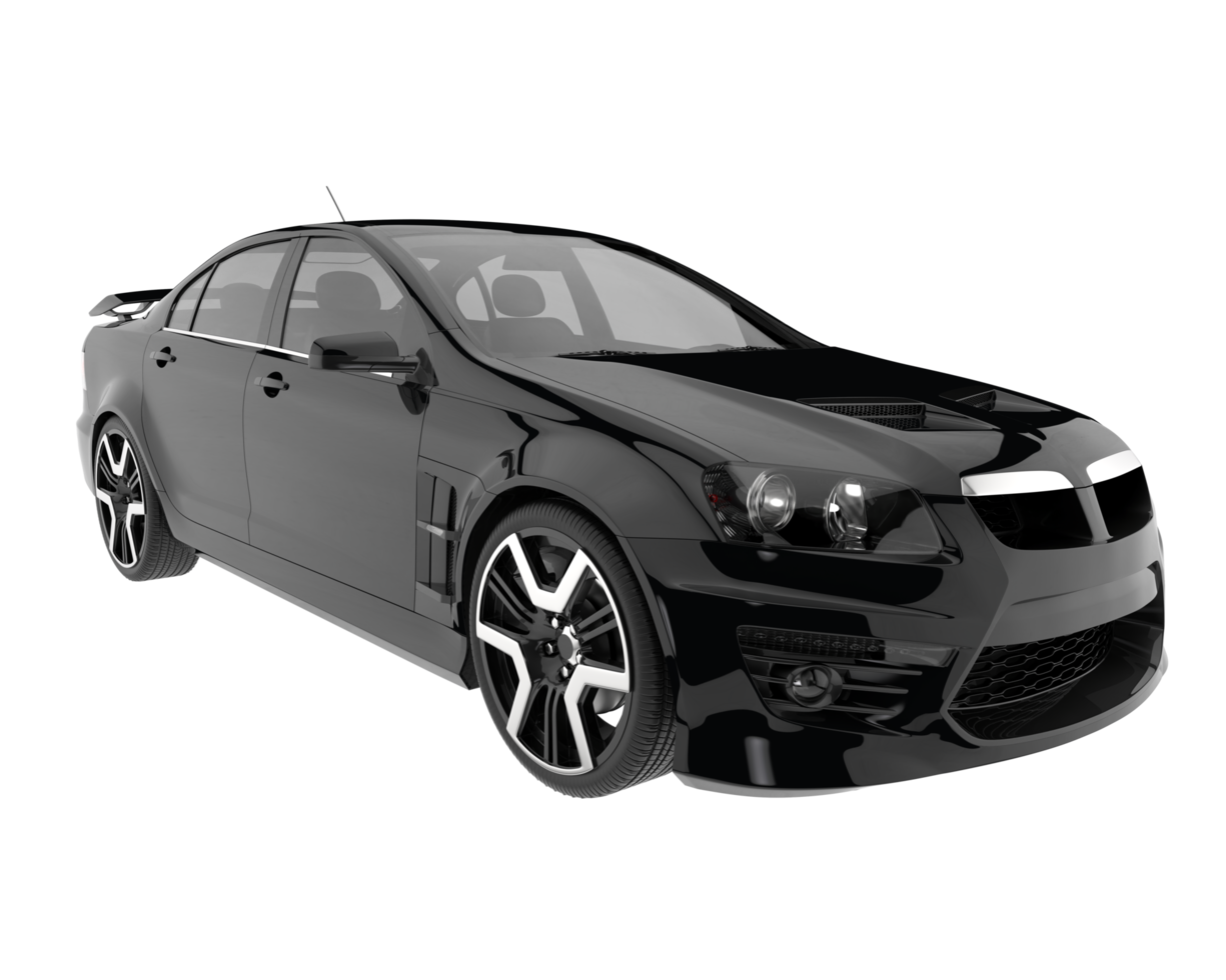 carro esporte isolado em fundo transparente. renderização 3D - ilustração png