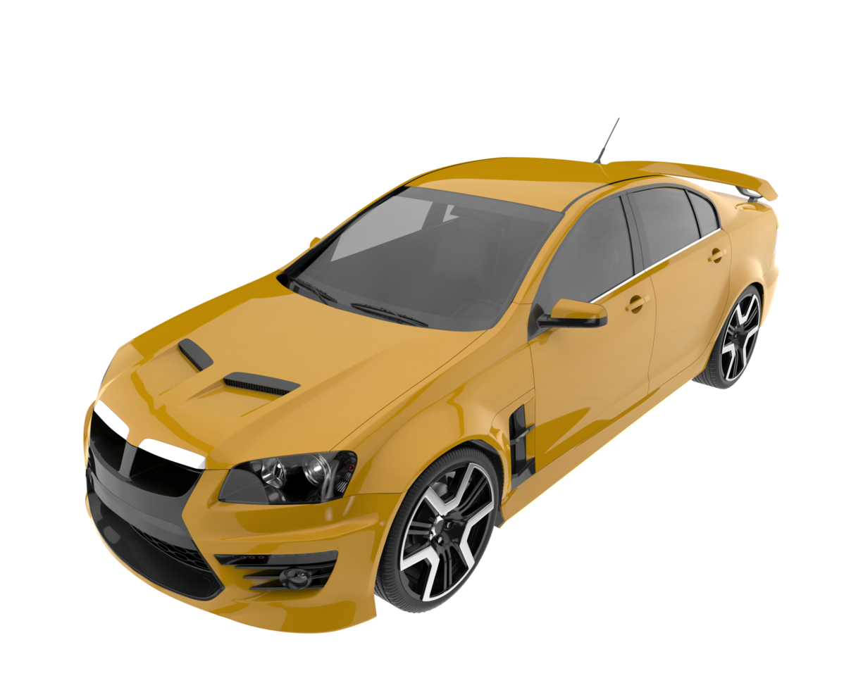 Sport car isolated on transparent background. 3d rendering - illustration png